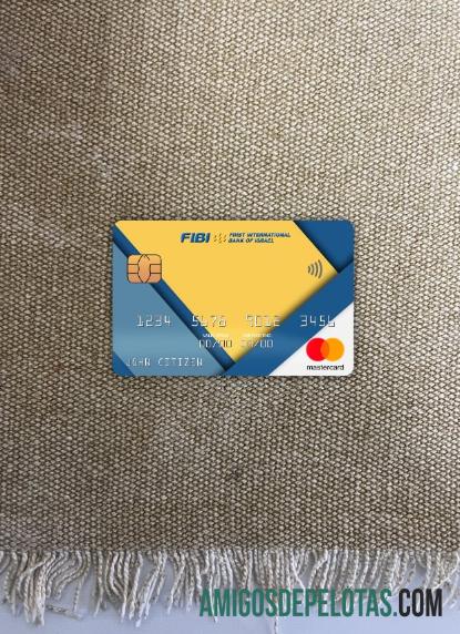 Israel Primeiro Banco Internacional Mastercard Photolook Front exemplo